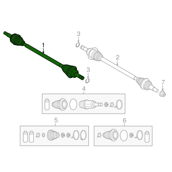 Eje palier para mazda cx9 2016 2023 - Eje Palier | ClickRepuestos